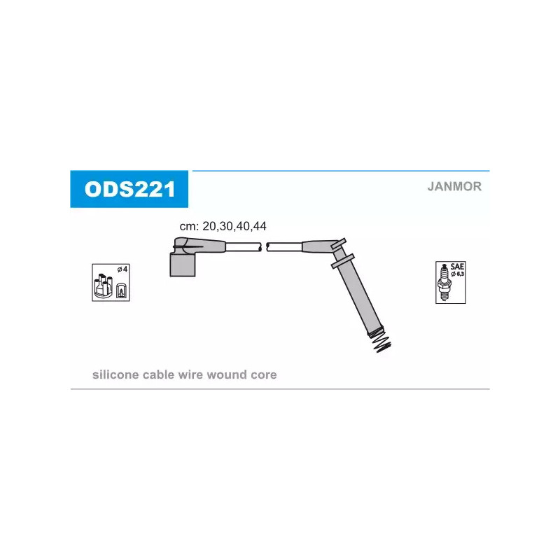 Uždegimo laidų komplektas  JANMOR ODS221