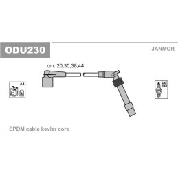 Uždegimo laidų komplektas  JANMOR ODU230