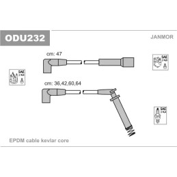 Uždegimo laidų komplektas  JANMOR ODU232