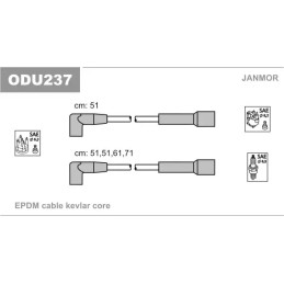 Uždegimo laidų komplektas  JANMOR ODU237