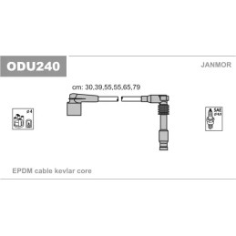 Uždegimo laidų komplektas  JANMOR ODU240