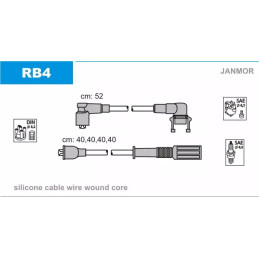 Uždegimo laidų komplektas  JANMOR RB4