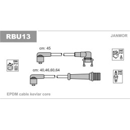 Uždegimo laidų komplektas  JANMOR RBU13