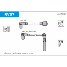 Uždegimo laidų komplektas  JANMOR RVS7