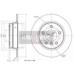 Stabdžių diskas  MAXGEAR 19-0693