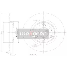 Stabdžių diskas  MAXGEAR 19-0697