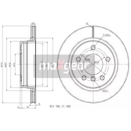 Stabdžių diskas  MAXGEAR 19-0846