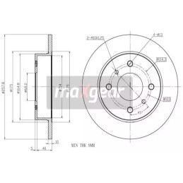 Stabdžių diskas  MAXGEAR 19-0958