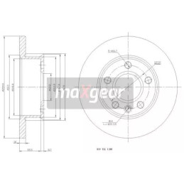 Stabdžių diskas  MAXGEAR 19-0983