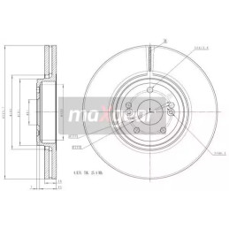 Stabdžių diskas  MAXGEAR 19-1300