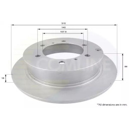 Stabdžių diskas  COMLINE ADC0327