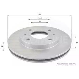 Stabdžių diskas  COMLINE ADC0333V