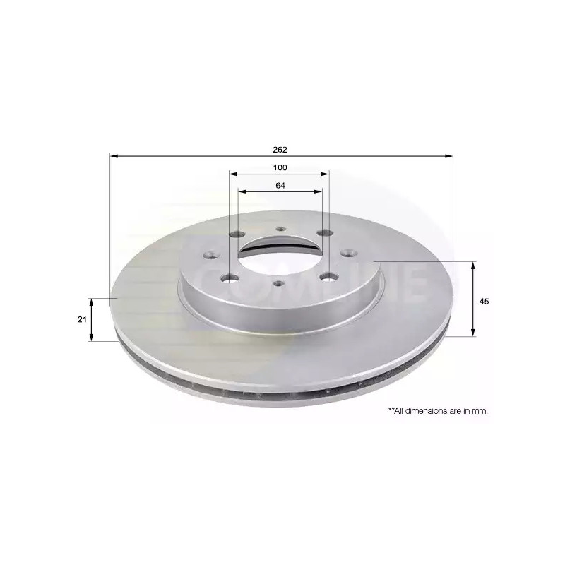 Stabdžių diskas  COMLINE ADC0506V