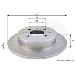 Stabdžių diskas  COMLINE ADC0543