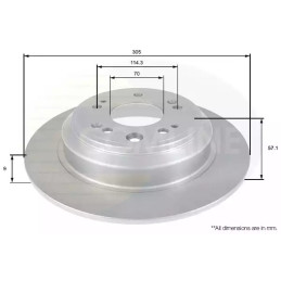 Stabdžių diskas  COMLINE ADC0567
