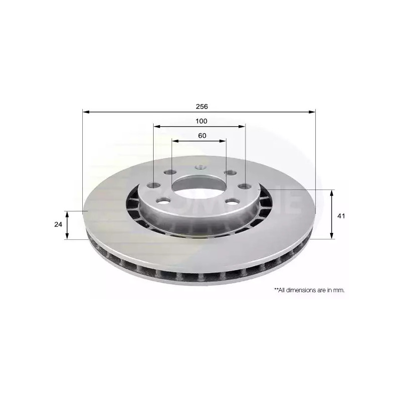 Stabdžių diskas  COMLINE ADC1007V