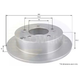 Stabdžių diskas  COMLINE ADC1066