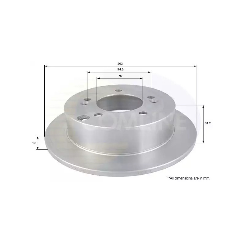 Stabdžių diskas  COMLINE ADC1066