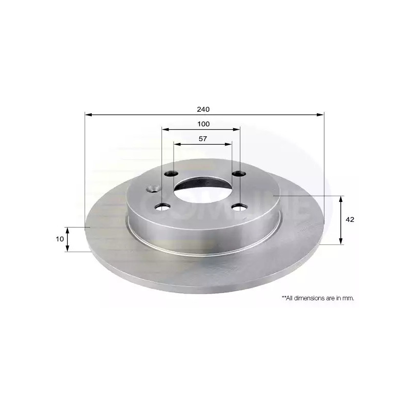 Stabdžių diskas  COMLINE ADC1106