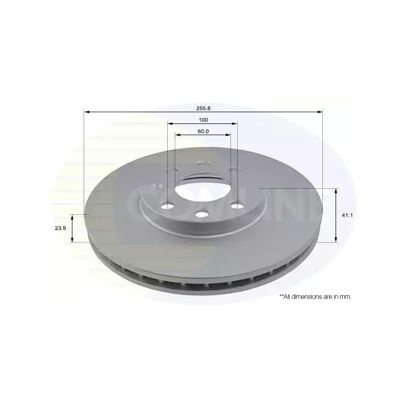 Stabdžių diskas  COMLINE ADC1105V