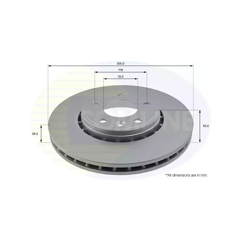 Stabdžių diskas  COMLINE ADC1110V