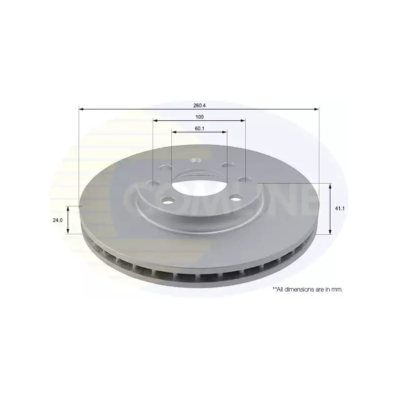 Stabdžių diskas  COMLINE ADC1112V