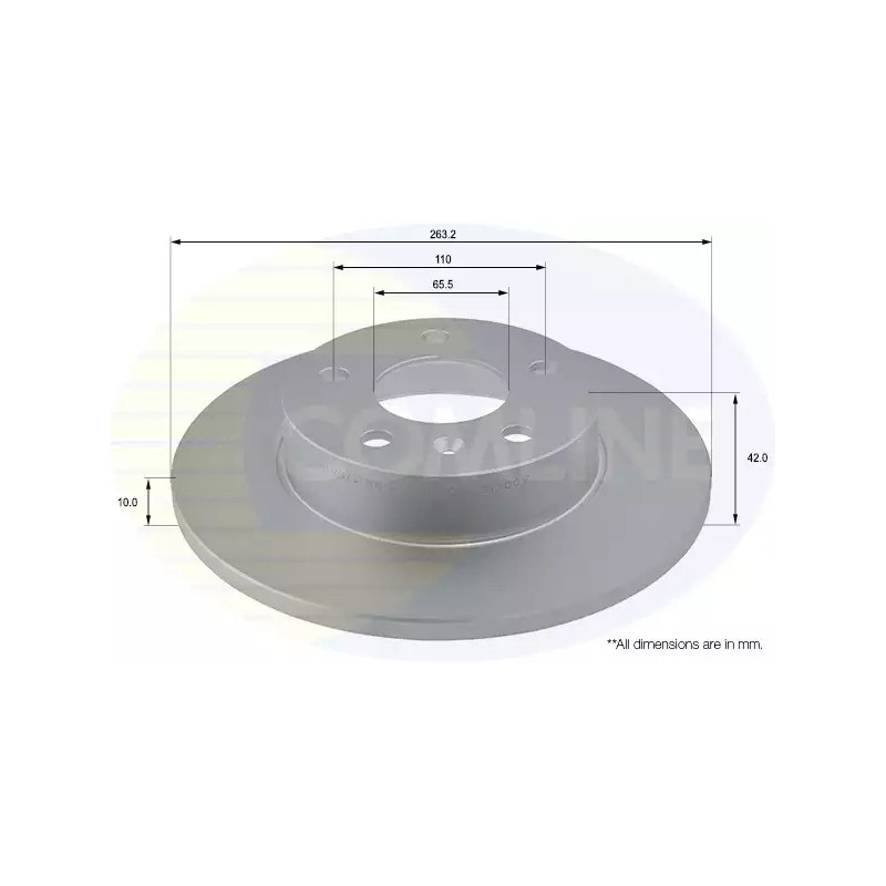 Stabdžių diskas  COMLINE ADC1121