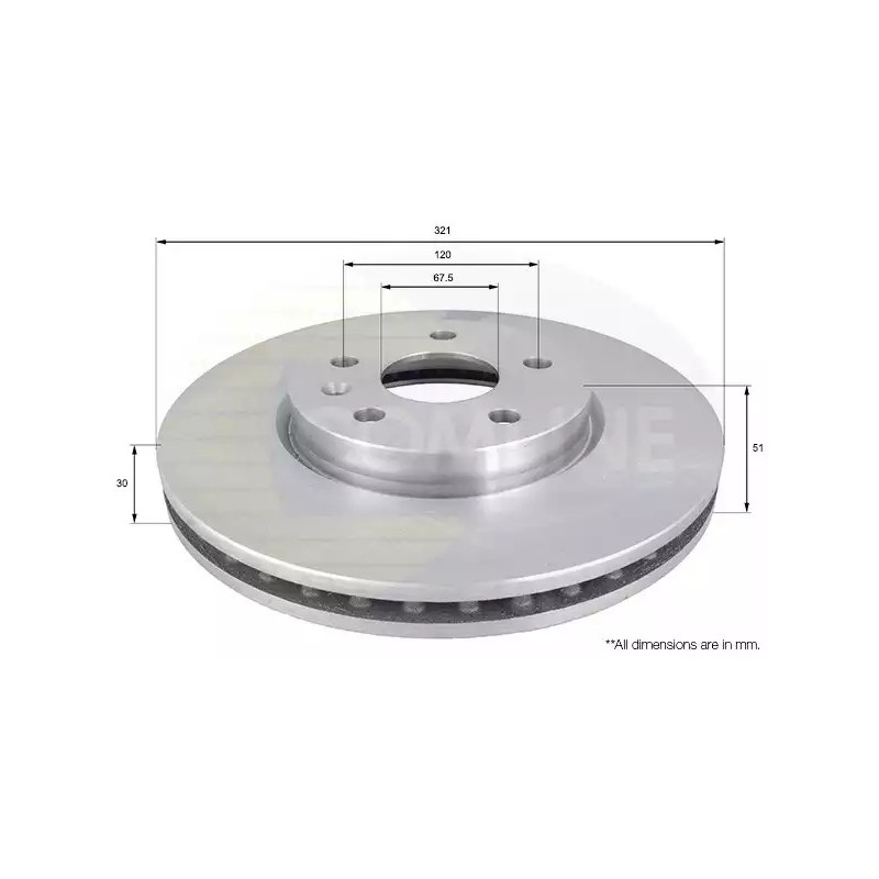 Stabdžių diskas  COMLINE ADC1142V