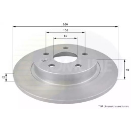 Stabdžių diskas  COMLINE ADC1152