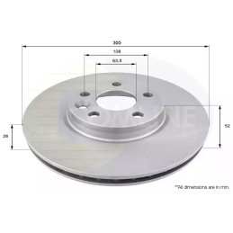 Stabdžių diskas  COMLINE ADC1237V