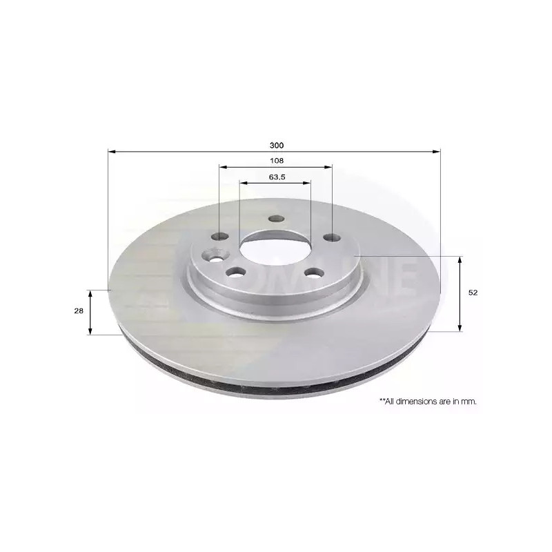 Stabdžių diskas  COMLINE ADC1237V