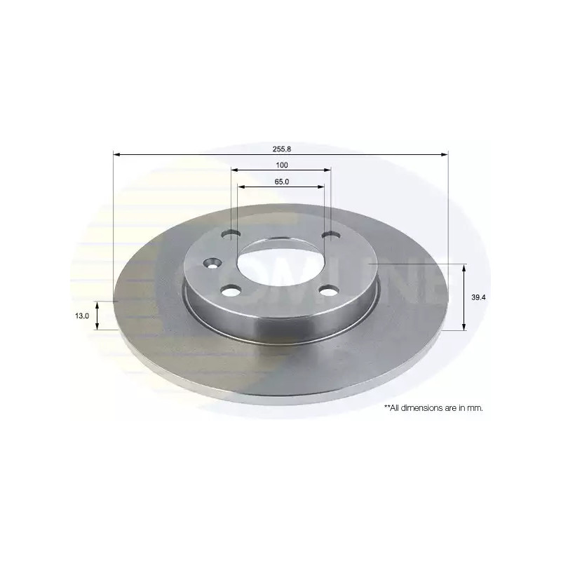 Stabdžių diskas  COMLINE ADC1403