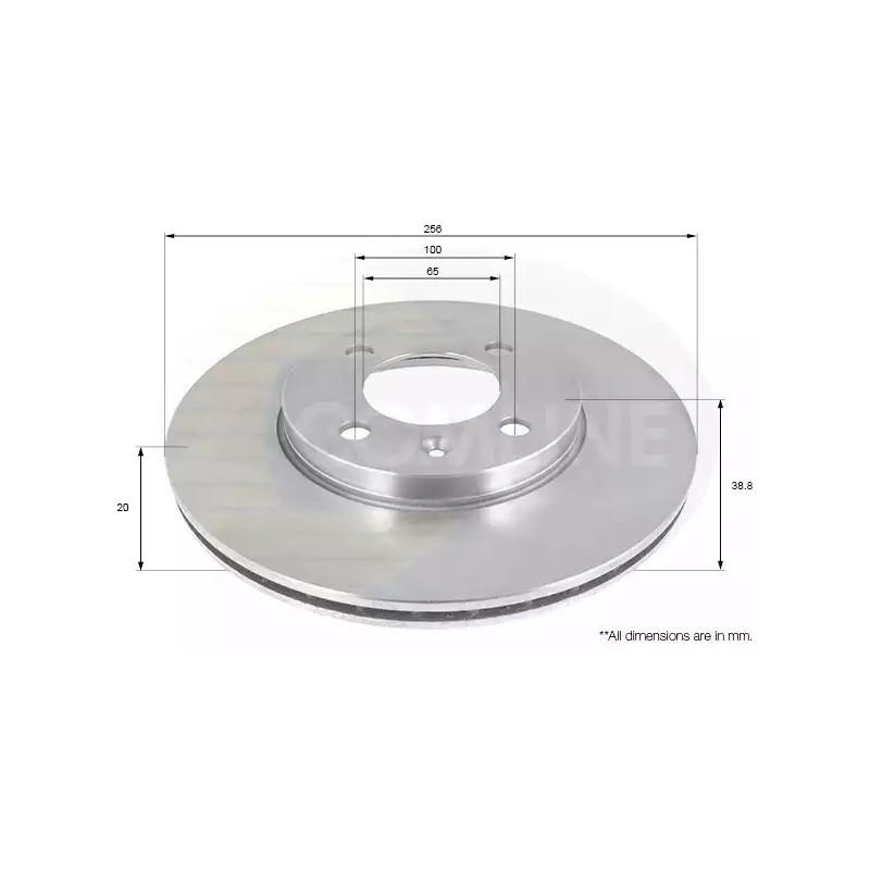 Stabdžių diskas  COMLINE ADC1410V