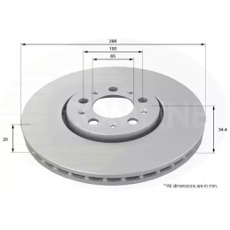 Stabdžių diskas  COMLINE ADC1420V