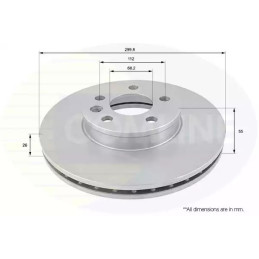 Stabdžių diskas  COMLINE ADC1430V