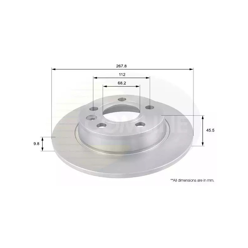 Stabdžių diskas  COMLINE ADC1429