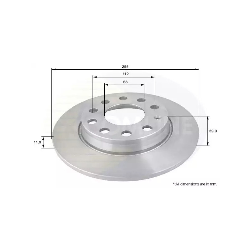 Stabdžių diskas  COMLINE ADC1436