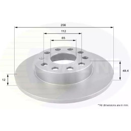 Stabdžių diskas  COMLINE ADC1448