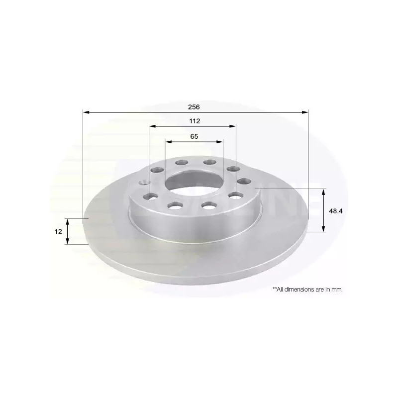Stabdžių diskas  COMLINE ADC1448