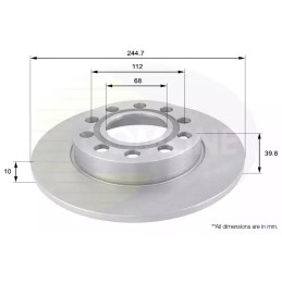 Stabdžių diskas  COMLINE ADC1446