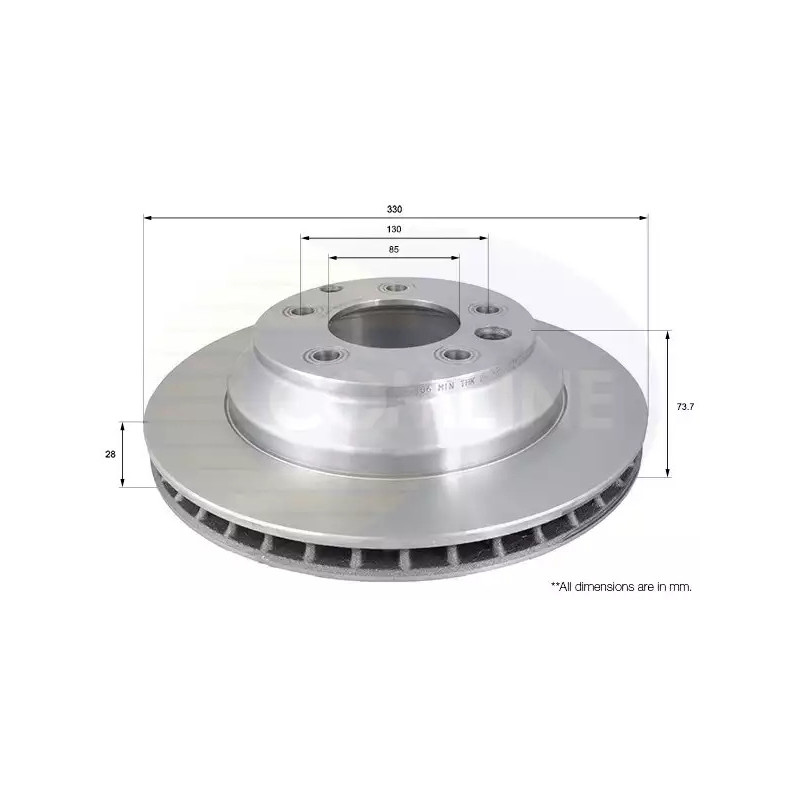 Stabdžių diskas  COMLINE ADC1460V