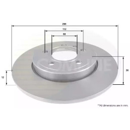 Stabdžių diskas  COMLINE ADC1468