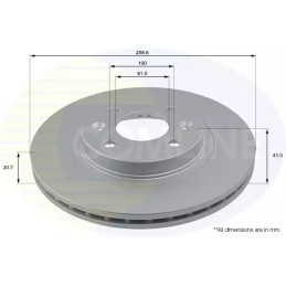 Stabdžių diskas  COMLINE ADC1507V