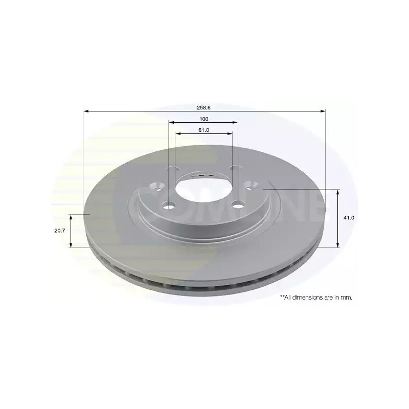 Stabdžių diskas  COMLINE ADC1507V
