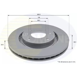 Stabdžių diskas  COMLINE ADC1518V