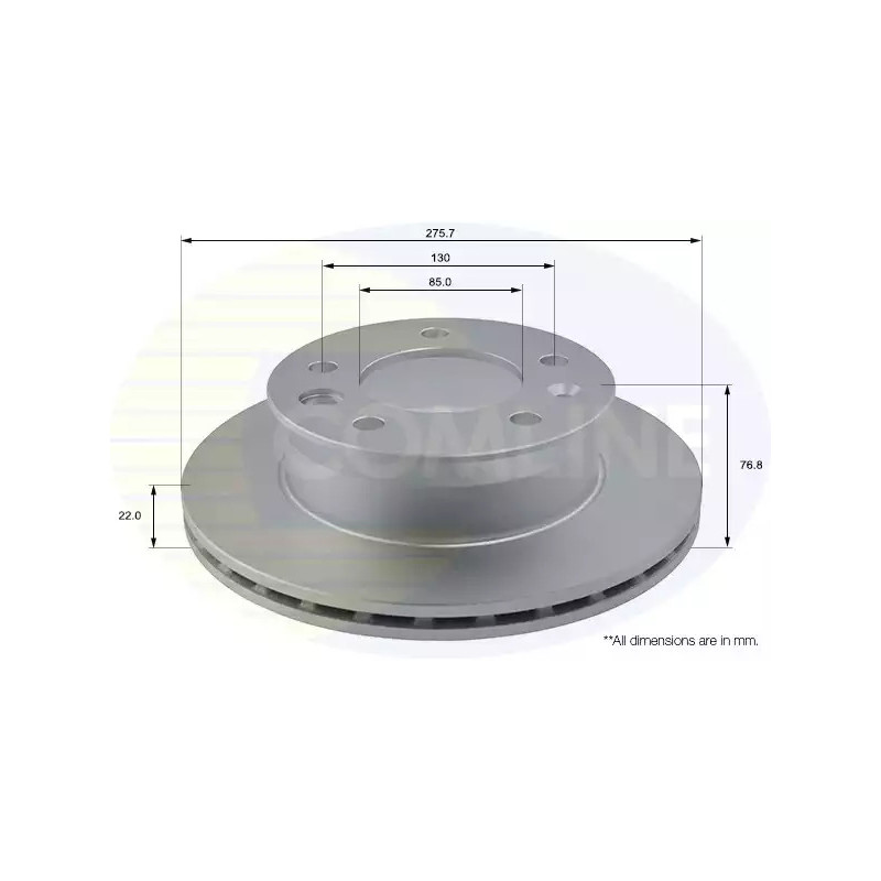 Stabdžių diskas  COMLINE ADC1610V