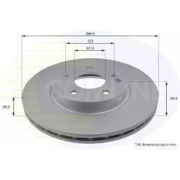 Stabdžių diskas  COMLINE ADC1627V