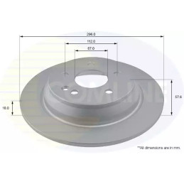 Stabdžių diskas  COMLINE ADC1628