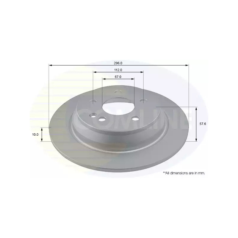 Stabdžių diskas  COMLINE ADC1628