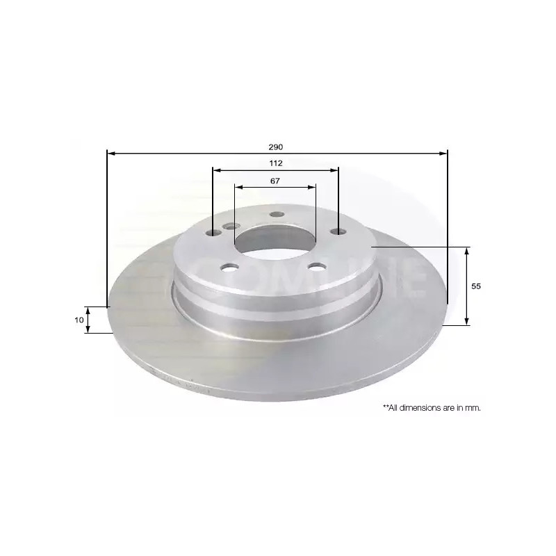 Stabdžių diskas  COMLINE ADC1635